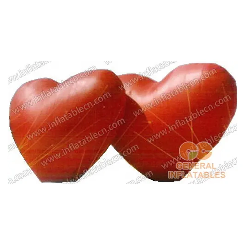 GCar-003 Inflatable advertising red heart for sale