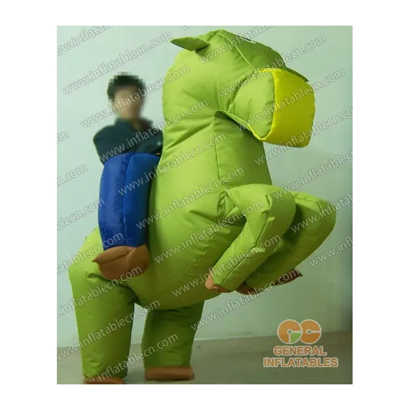 GM-013 Gallop Green Horse Inflatable Moving Cartoon