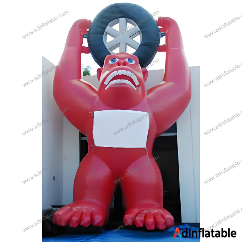 GCar-045 Pink Gorilla Cartoon