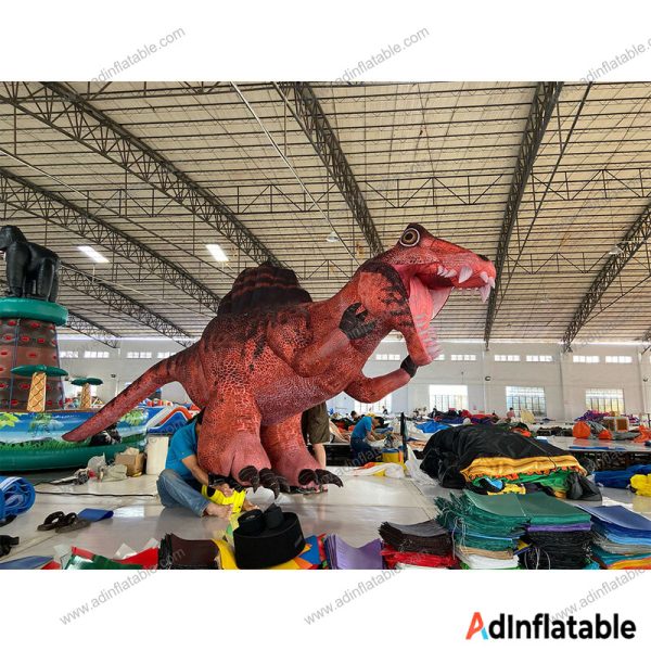 GCar-063 Red Dinosaur Cartoon