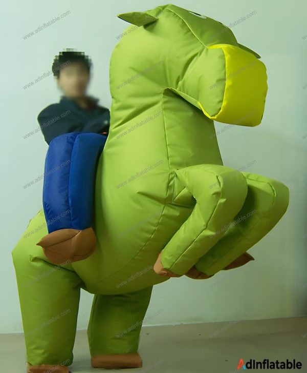 GM-013 Green Dinosaur Ride-On Moving Cartoon