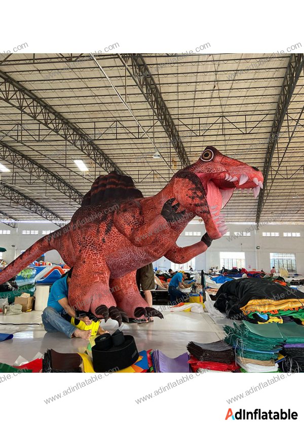 GCar-063 Red Dinosaur Cartoon