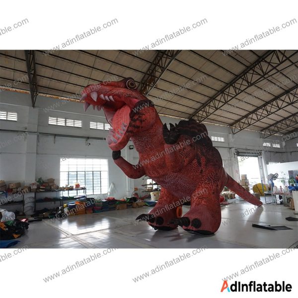 GCar-063 Red Dinosaur Cartoon - view 2