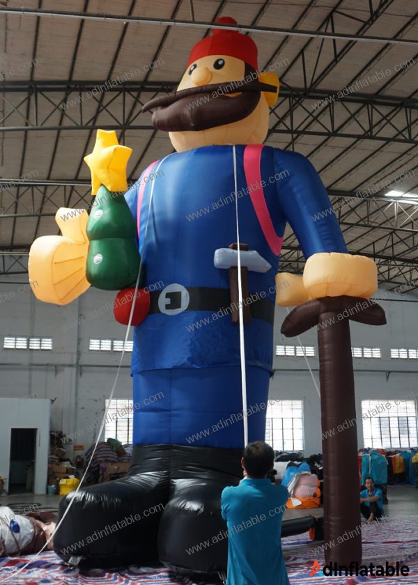 GCar-073 Inflatable Yukon Cornelius With Tree
