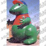 GCar-024 Green Red Dinosaur Cartoon