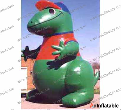 GCar-024 Green Red Dinosaur Cartoon