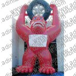 GCar-045 Pink Gorilla Cartoon