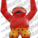 GCar-008 Red Gorilla Cartoon