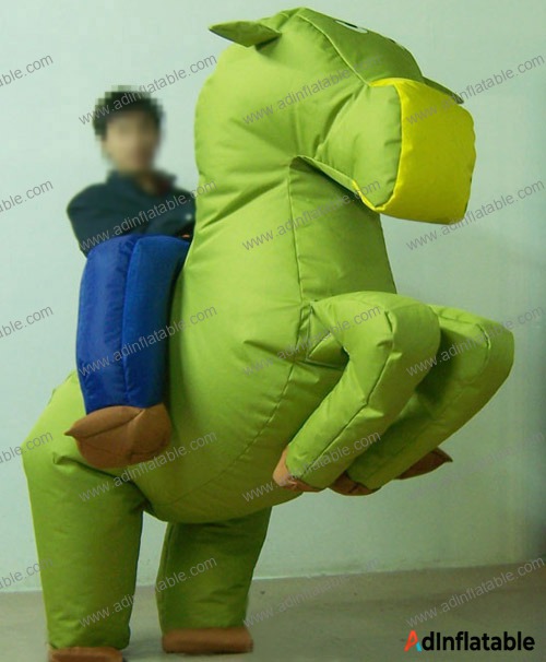 GM-013 Green Dinosaur Ride-On Moving Cartoon