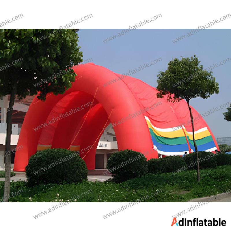GTE-006 Inflatable Red Tunnel Tent