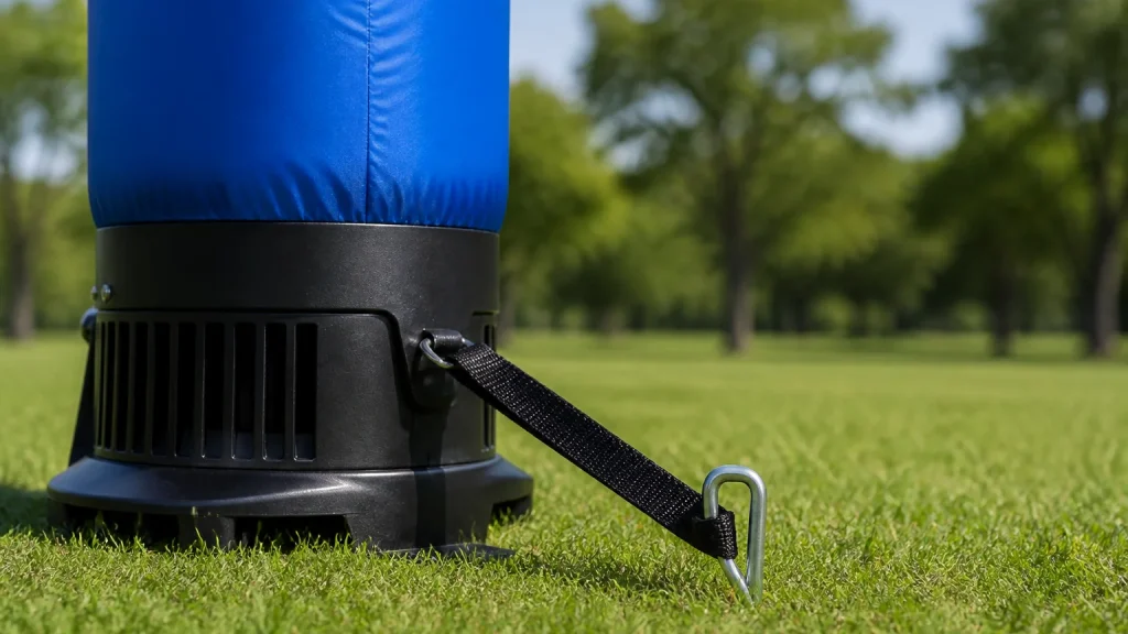 Anchoring and Wind Safety for Air Dancers: Ground Stakes, Sandbags and Wind Ratings